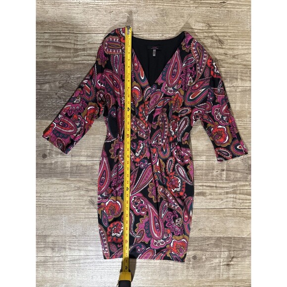 Trina Turk Dress Multicolor Paisley 3/4 Sleeve Size S NWOT - Picture 3 of 4